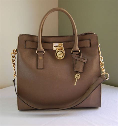 michael kors hamilton bag dark dune|Michael Kors Hamilton Dark Dune Saffiano Leather Purse.